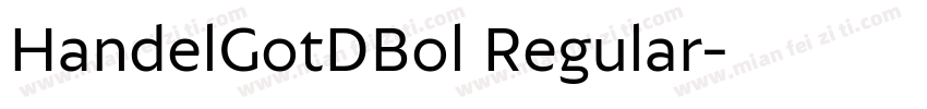 HandelGotDBol Regular字体转换